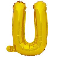 Artwrap Foil Balloon U Gold 35cm