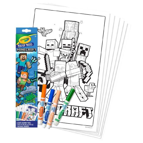 Crayola Poster Pages Minecraft