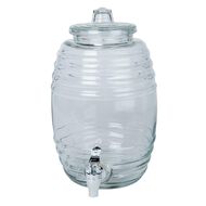 Living & Co Glass Drinks Dispenser Clear 5.2L
