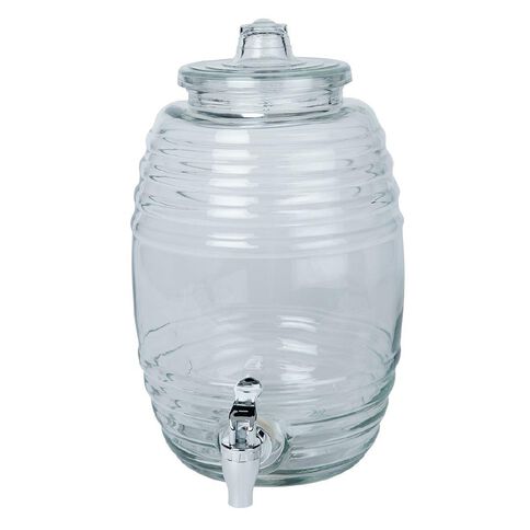 Living & Co Glass Drinks Dispenser Clear 5.2L