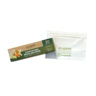 Ecopack Compostable Resealable Snack Bags 20 pack