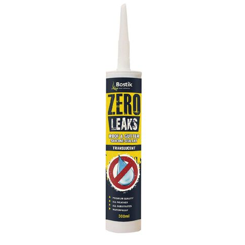 Bostik Zero Leaks Roof & Gutter Silicone Sealant Translucent 300ml