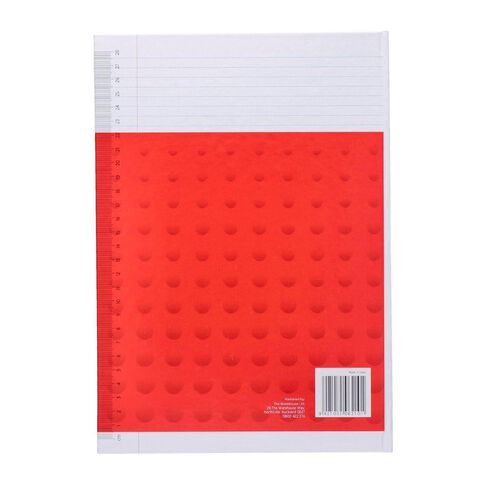 WS Lecture Book 2B8 7mm Ruled Hardcover 94 Leaf Red Mid