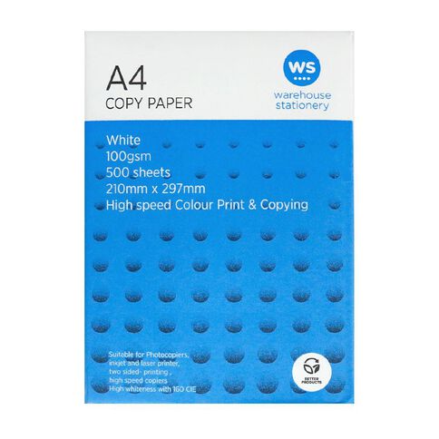 WS Photocopy Paper 100gsm 500 Sheets