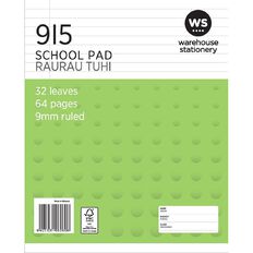 Impact School Pad 9I5 9mm Ruled 32 Leaf