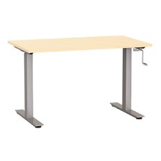 Agile Height Adjustable Desk 1200 Nordic Maple/Silver