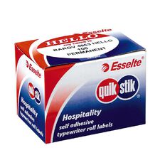 Quik Stik Labels Oval Hello My Name 100 Pack Red