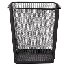 WS Mesh Rubbish Bin Black