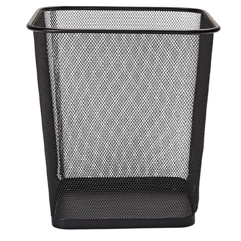WS Mesh Rubbish Bin Black