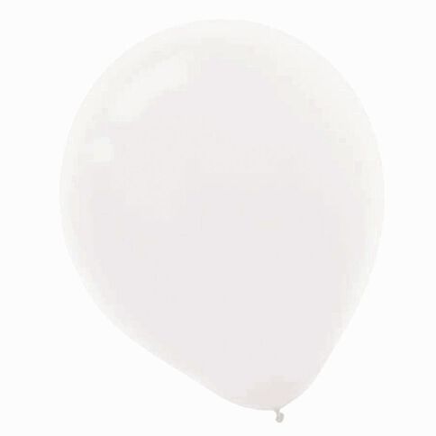 Amscan Latex Balloons 30cm White 15 Pack