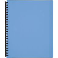WS Clear Book Refillable 20 Leaf Blue A4