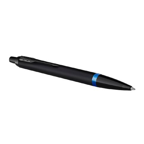 Parker PARKERS Satin Black Marine Blue Ballpoint Pen