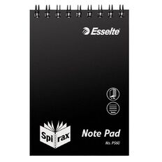 Spirax P560 PP Notebook 96 Pages Black