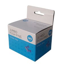 WS Jumbo Push Pins 12 Pack