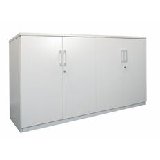 Zealand Sonic Credenza 1800w x 450d x 900h Locking White