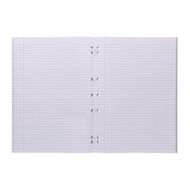 WS Exercise Book 1B8 Extra WA4 7mm Ruled 64 Leaf Punched Red Mid
