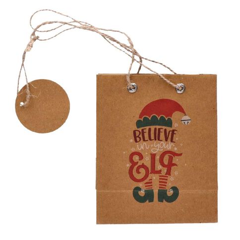 Wonderland Kraft Gift Bag Assorted Small