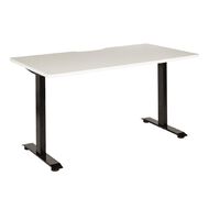 Jasper J Emerge Straight Scallop Desk 1500 BlkWht