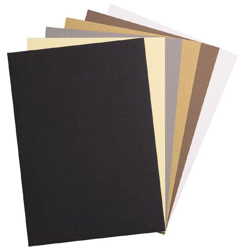 U-Do Value Cardstock Textured 216gsm 30 Sheets Neutral A4