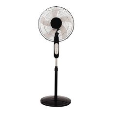 Living & Co Pedestal Fan with Timer and Remote 40cm Black