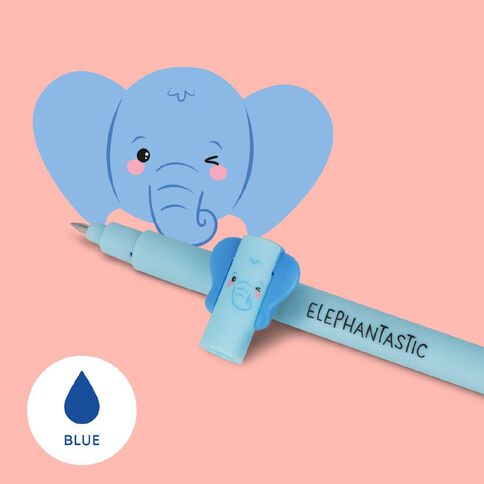 Legami Erasable Pen Elephant Blue Ink