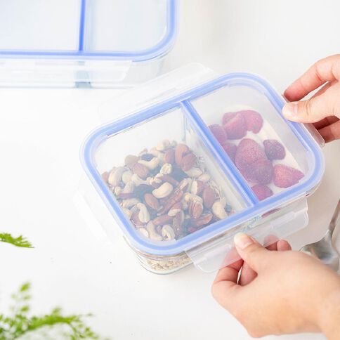 Kate's Kitchen Glass Divided Food Storage