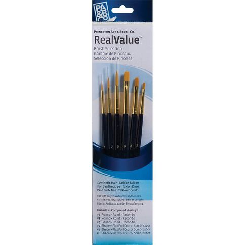 Princeton Snap Brush Gold Taklon Round 1 3 5 Gold