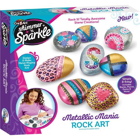 Shimmer n Sparkle Metallic Rock Art