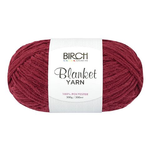 Birch Blanket Yarn 100% Polyester 300G Wine