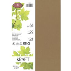 Direct Paper Enviro Paper 104gsm 100 Pack Kraft Brown A4