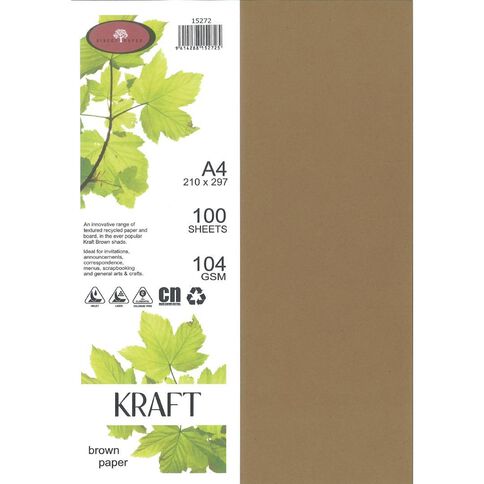 Direct Paper Enviro Paper 104gsm Kraft A4 100 Pack