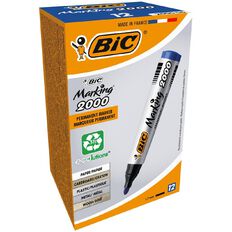 Bic Vivid Permanent Marker Blue 12 Pack