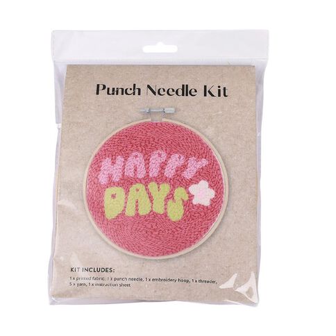 Punch Needle Kit Happy Day