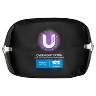 U By Kotex Maxi Overnight Pads with Wings 10 Pack