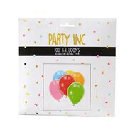 Party Inc Balloons Decorator Colours 25cm 100 Pack
