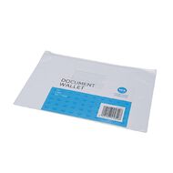 WS Zipper Document Wallet Clear A4