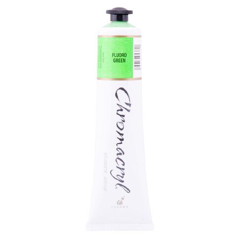 Chromacryl Acrylic Paint Fluoro Green 75ml