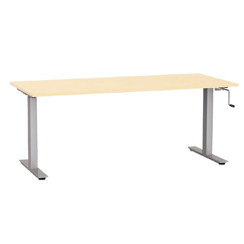 Agile Height Adjustable Desk 1800 Nordic Maple/Silver