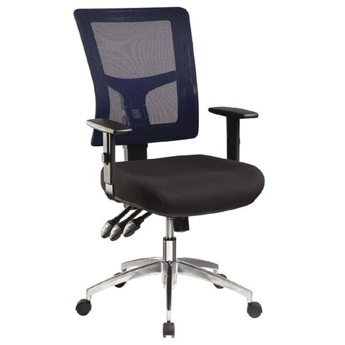 Jasper J Enduro Chair with Alloy base and Adjustable Arms Blue Mid