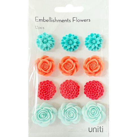 Uniti Resin Flowers 12 Piece