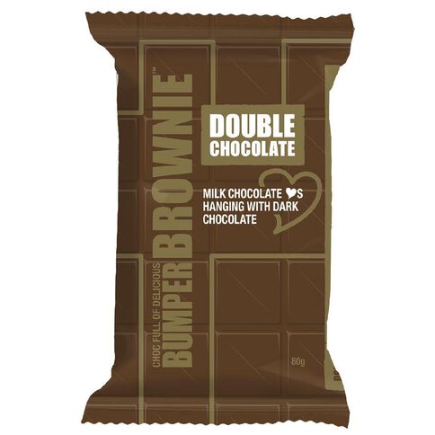 Bumper Bars Double Chocolate Brownie Slice