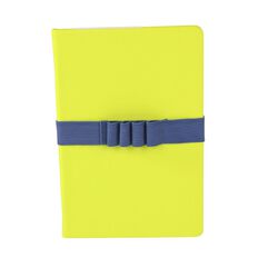 Uniti Stationery Brights Green Elastic A5 Hard Cover Notebook
