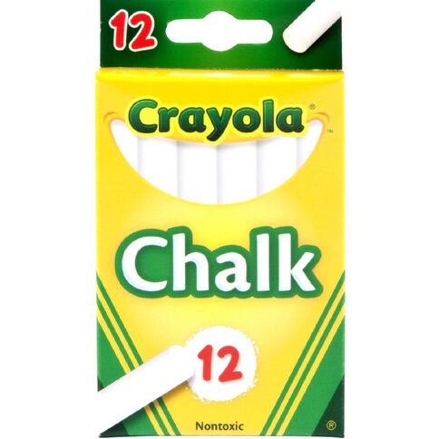 Crayola Chalk 12 Pieces White