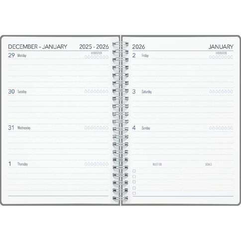 Collins 2026 Diary Week To View Kiwi Vibe Multi-Coloured A5