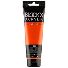 BLOCKX Acrylic Tube Vermilion Pyrrolo 120ml