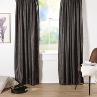 Living & Co Swirl Curtains Charcoal