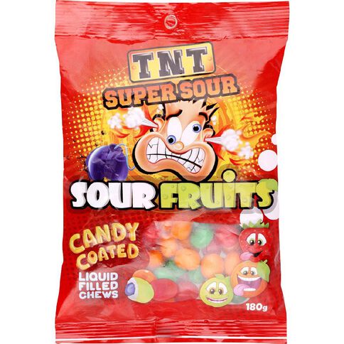 TNT Sour Fruits 180g