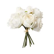 Living & Co Artificial Peony Bunch Vintage White