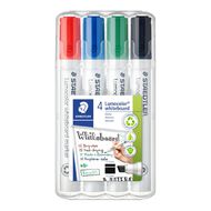 Staedtler Lumocolor Whiteboard Marker Chisel Wallet Of 4 Multi-Coloured