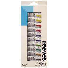 Reeves Watercolour Paint Set 12ml 12 Pack